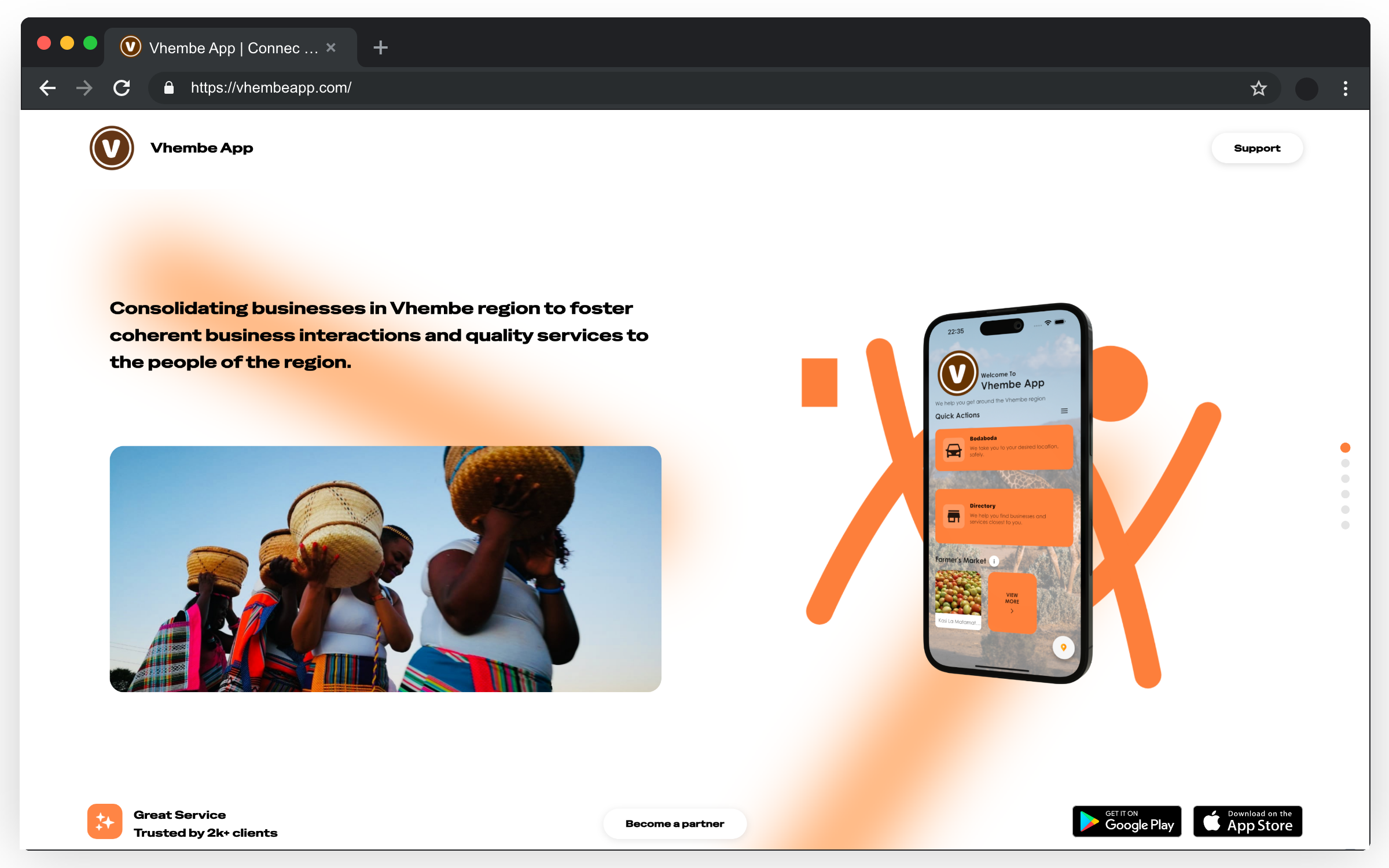 Vhembe Web App Screenshot